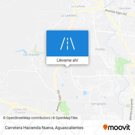 Mapa de Carretera Hacienda Nueva