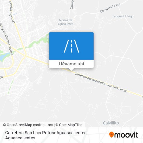 Mapa de Carretera San Luis Potosi-Aguascalientes