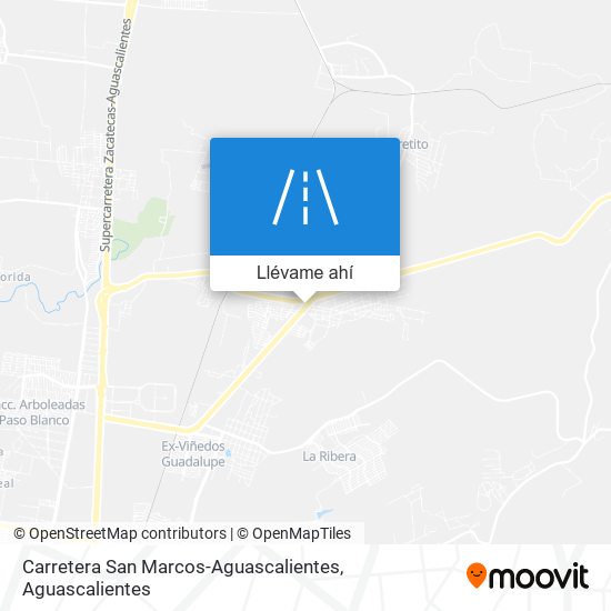 Mapa de Carretera San Marcos-Aguascalientes