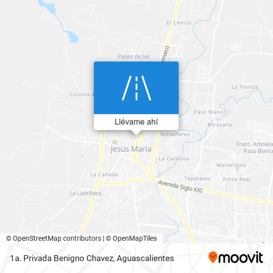 Mapa de 1a. Privada Benigno Chavez