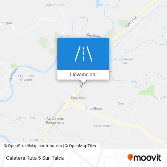 Mapa de Caletera Ruta 5 Sur