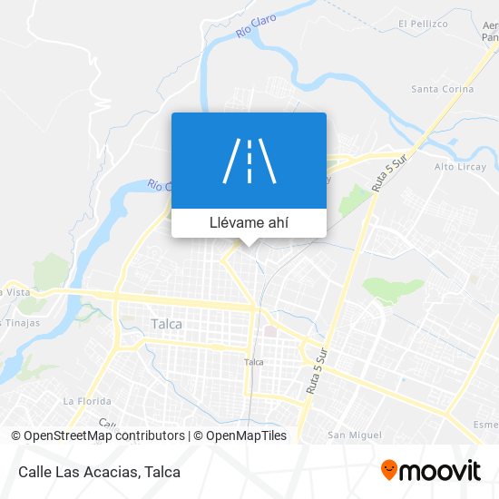 Mapa de Calle Las Acacias