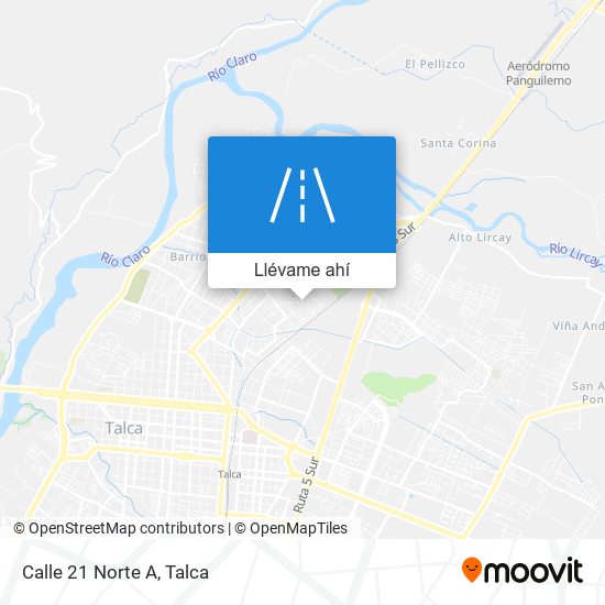 Mapa de Calle 21 Norte A