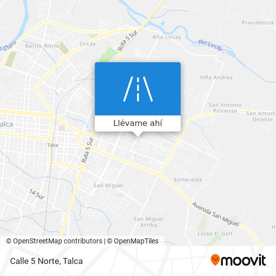 Mapa de Calle 5 Norte