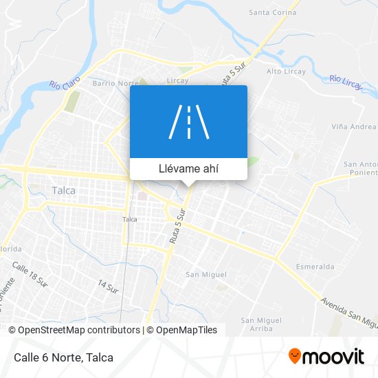 Mapa de Calle 6 Norte