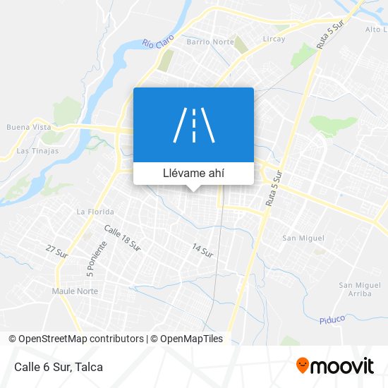 Mapa de Calle 6 Sur