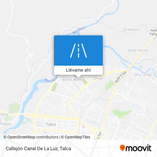 Mapa de Callejón Canal De La Luz