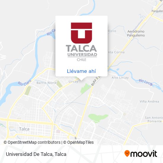 Mapa de Universidad De Talca