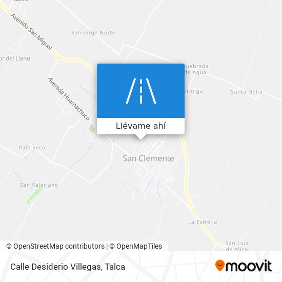 Mapa de Calle Desiderio Villegas