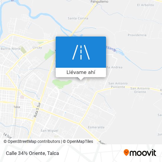 Mapa de Calle 34½ Oriente