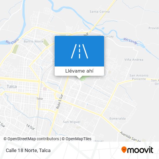 Mapa de Calle 18 Norte