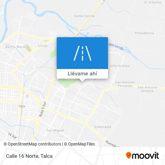 Mapa de Calle 16 Norte