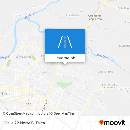 Mapa de Calle 22 Norte B