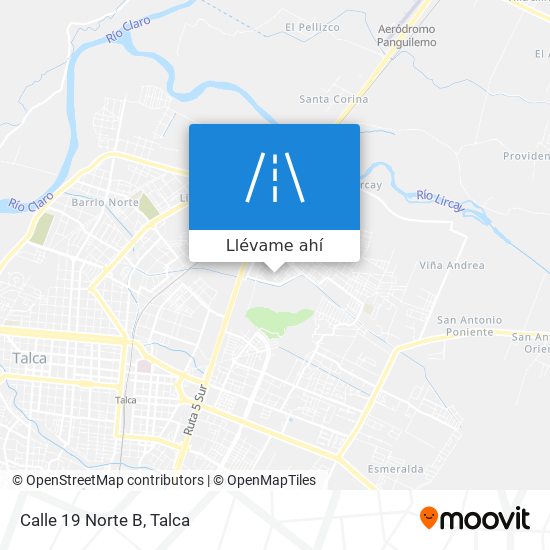 Mapa de Calle 19 Norte B