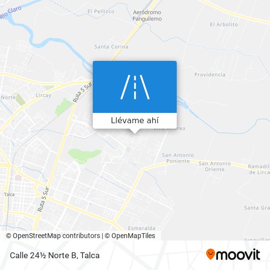 Mapa de Calle 24½ Norte B