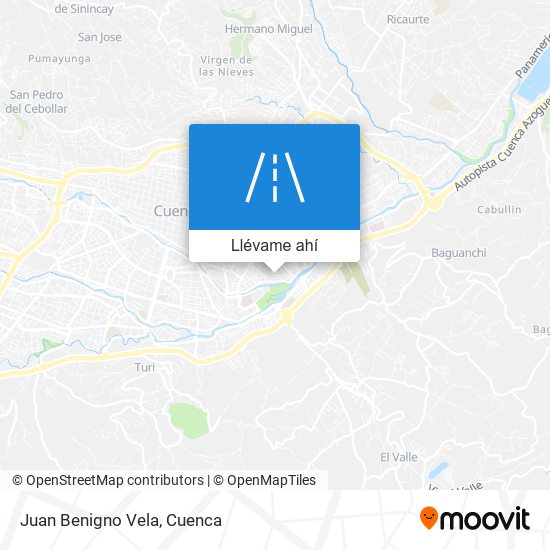 Mapa de Juan Benigno Vela