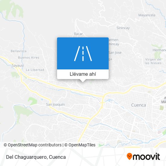 Mapa de Del Chaguarquero