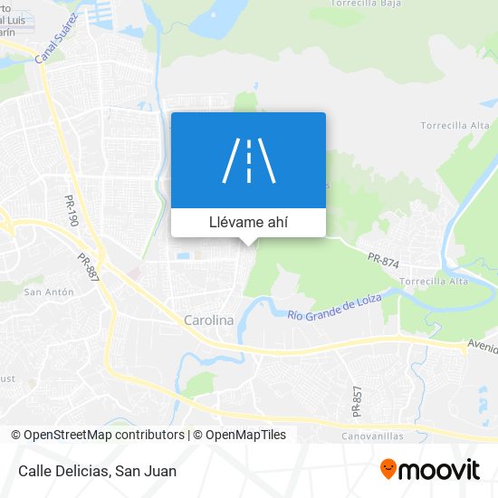 Mapa de Calle Delicias