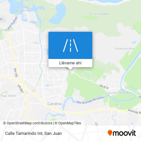 Mapa de Calle Tamarindo Int