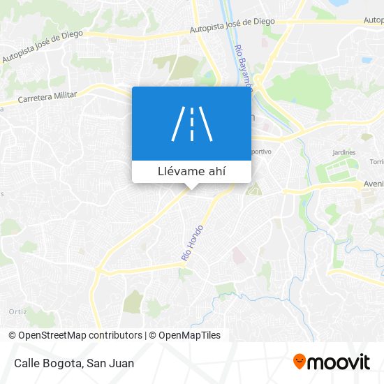 Mapa de Calle Bogota