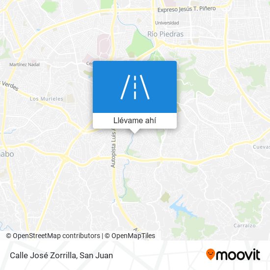 Mapa de Calle José Zorrilla