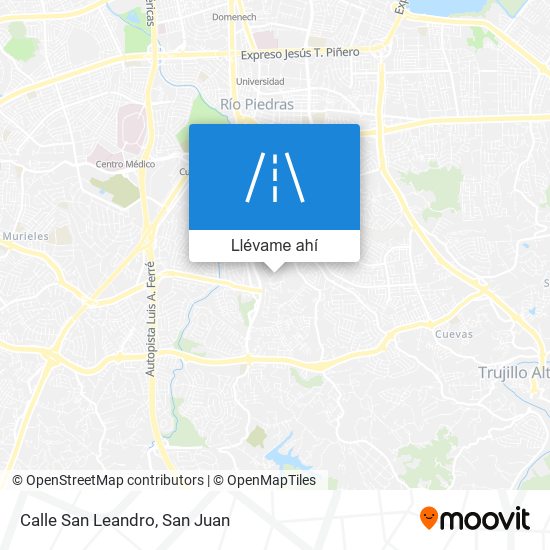 Mapa de Calle San Leandro