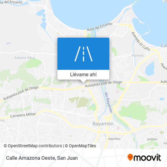 Mapa de Calle Amazona Oeste