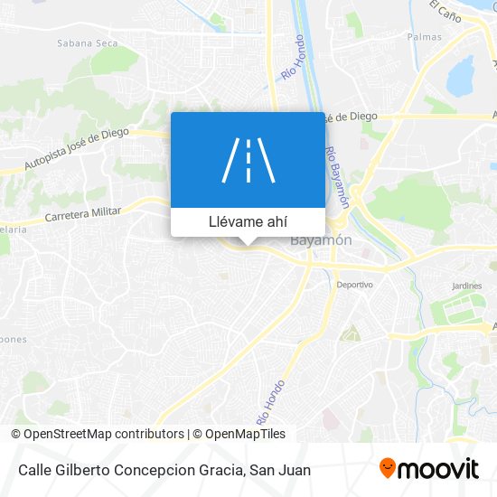 Mapa de Calle Gilberto Concepcion Gracia