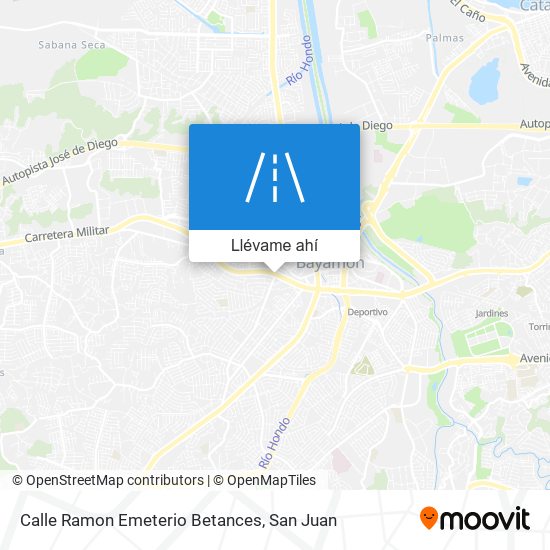 Mapa de Calle Ramon Emeterio Betances