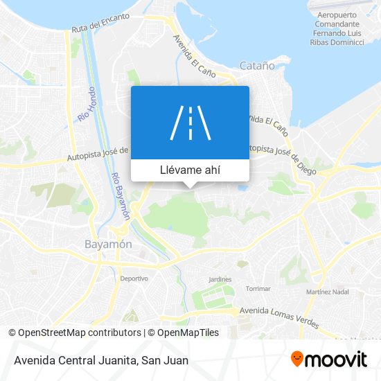 Mapa de Avenida Central Juanita