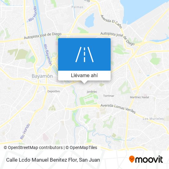 Mapa de Calle Lcdo Manuel Benitez Flor