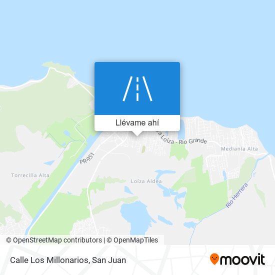 Mapa de Calle Los Millonarios