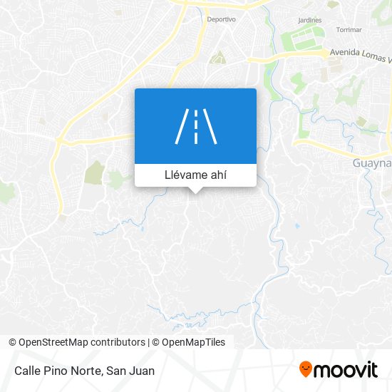 Mapa de Calle Pino Norte