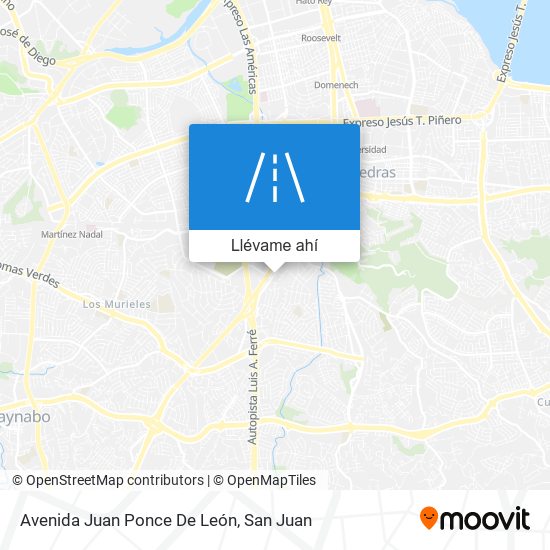 Mapa de Avenida Juan Ponce De León