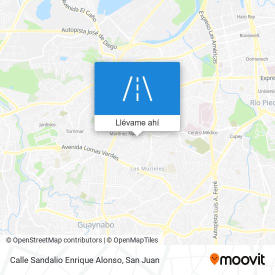 Mapa de Calle Sandalio Enrique Alonso