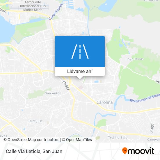 Mapa de Calle Via Leticia