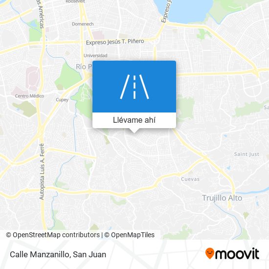 Mapa de Calle Manzanillo
