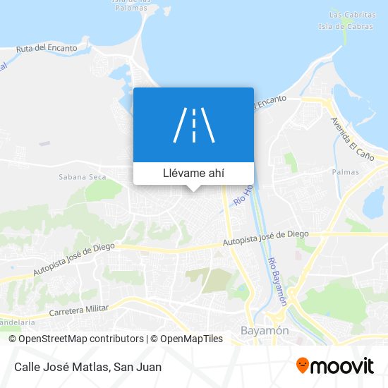 Mapa de Calle José Matlas