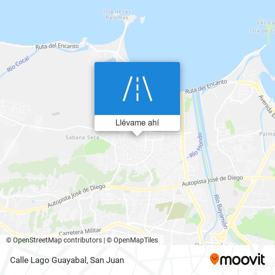 Mapa de Calle Lago Guayabal