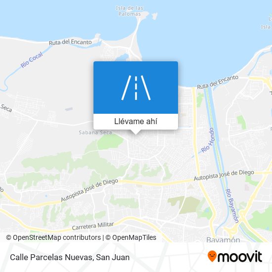 Mapa de Calle Parcelas Nuevas