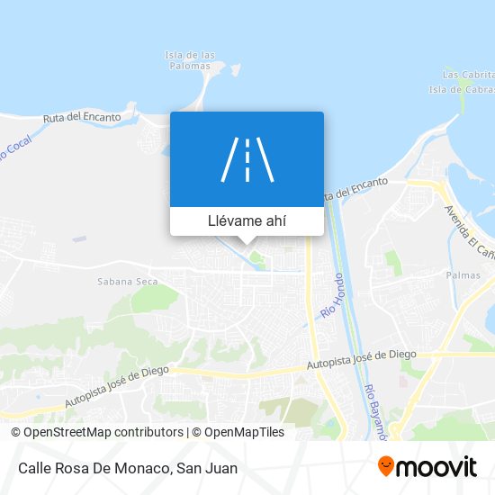 Mapa de Calle Rosa De Monaco