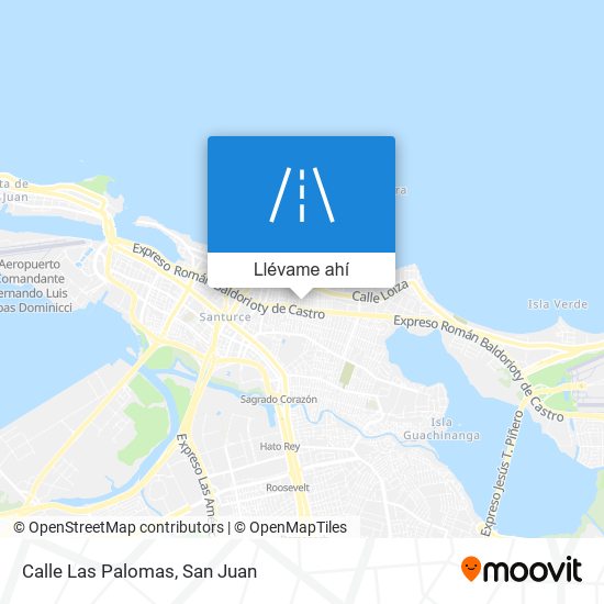 Mapa de Calle Las Palomas