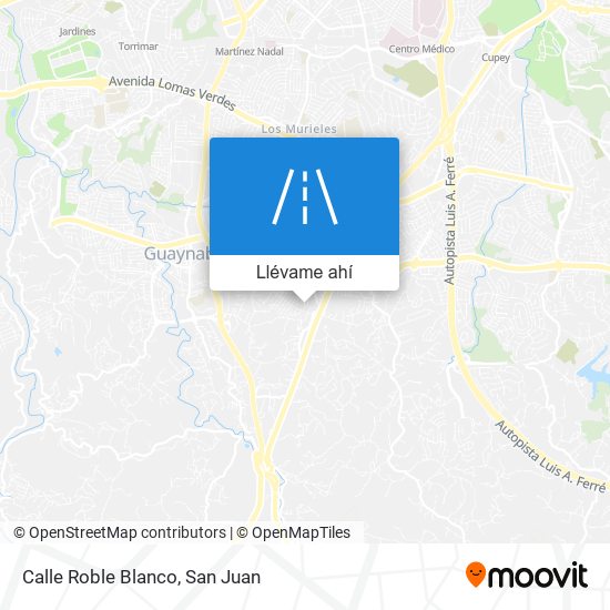 Mapa de Calle Roble Blanco