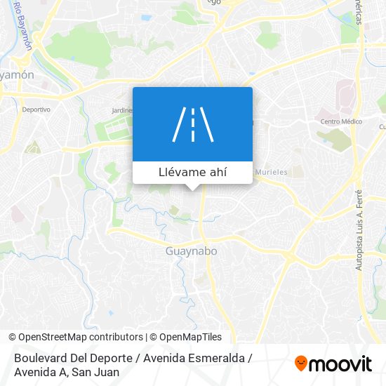 Mapa de Boulevard Del Deporte / Avenida Esmeralda / Avenida A