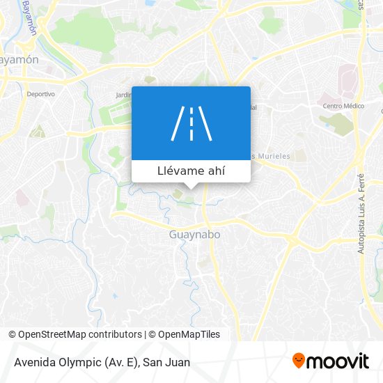Mapa de Avenida Olympic (Av. E)