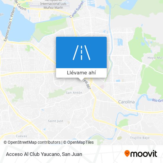 Mapa de Acceso Al Club Yaucano