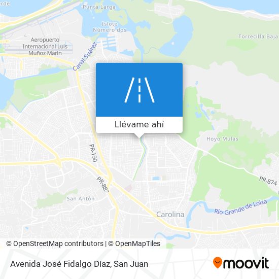 Mapa de Avenida José Fidalgo Díaz