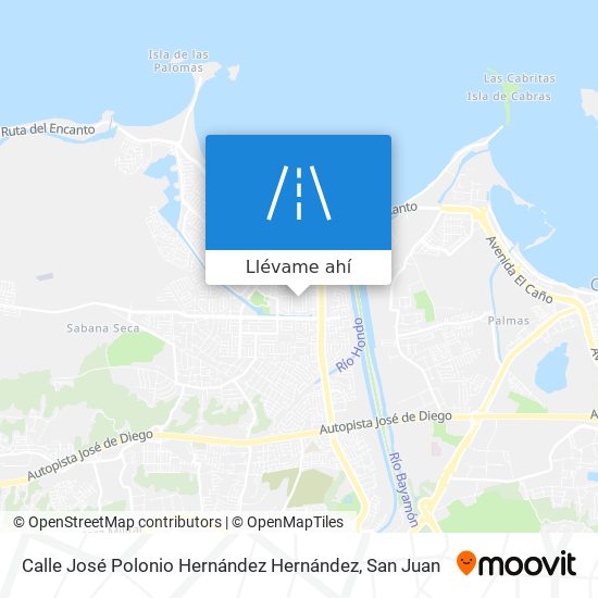 Mapa de Calle José Polonio Hernández Hernández