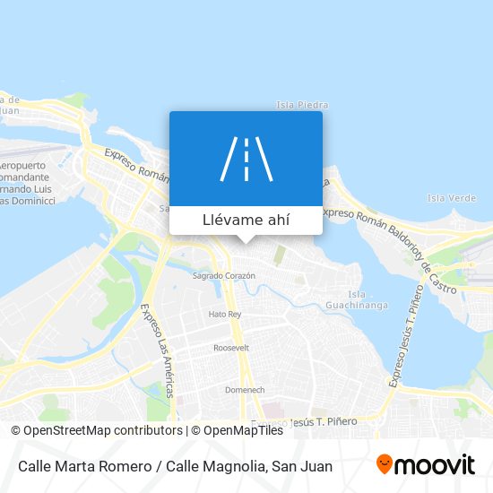 Mapa de Calle Marta Romero / Calle Magnolia