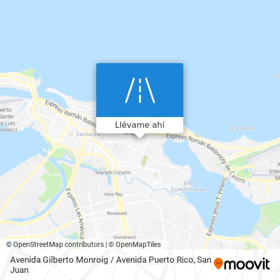 Mapa de Avenida Gilberto Monroig / Avenida Puerto Rico